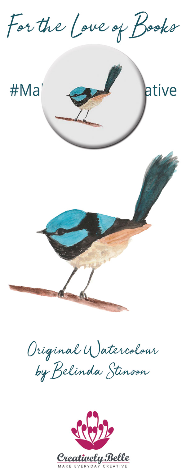 Blue Wren Bookmark and Magnet Gift - Image 4