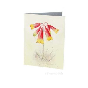 Christmas Bells Wildflower Greeting Card