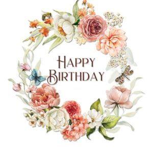 Happy Birthday Dutch Still Life greeting card made in regional Australia with recycled paper
