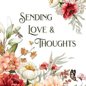 Sending Love and Thoughts TLC Dutch Still Life greeting card made in regional Australia with recycled paper