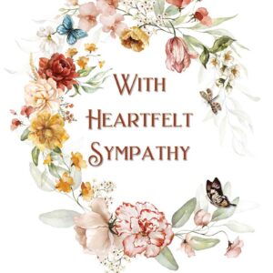 Heartfelt Sympathy Dutch Still Life greeting card made in regional Australia with recycled paper