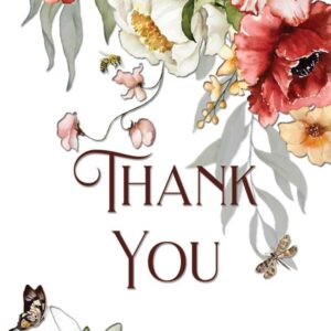 Thank You Dutch Still Life greeting card made in regional Australia with recycled paper