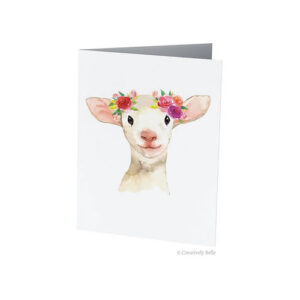 Floral Lamb Greeting Card from Creatively Belle
