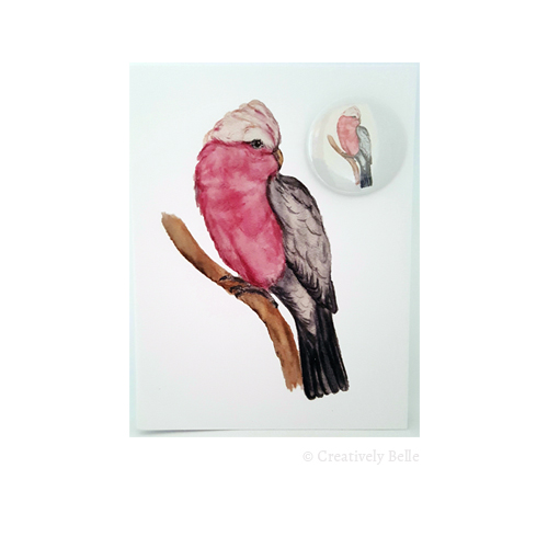 Galah Card and Magnet Gift