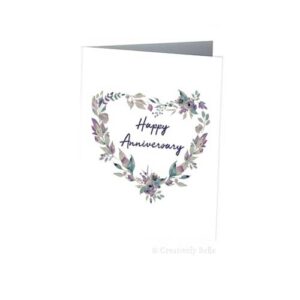 Happy Anniversary Pastel Blooms Greeting Card