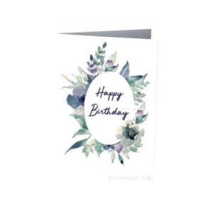 Happy Birthday Pastel Blooms Greeting Card