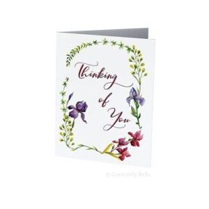 Thinking of You Iris Greeting Card