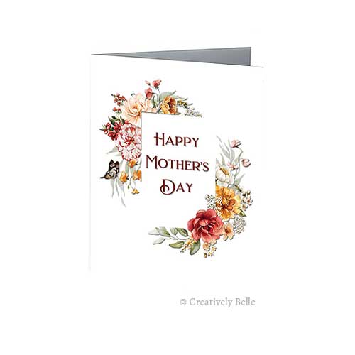 Dutch Still Life with Bees Happy Mother's Day Greeting Card