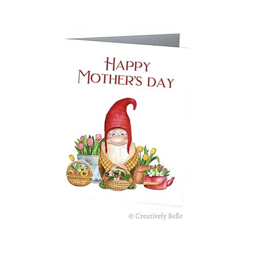 Gnome Happy Mother's Day Greeting Card