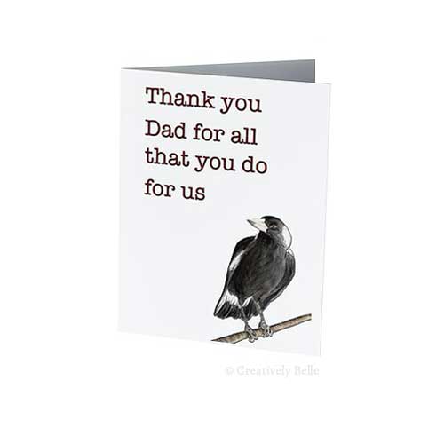 Father's Day Magpie Card