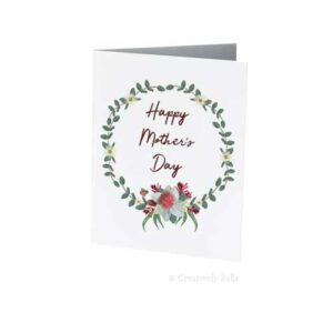 Happy Mother's Day Wildflowers and Bees Greeting Card