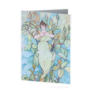 Roses Opening Bud Vintage Greeting Card