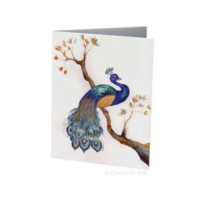 Magical Peacock Greeting Card by Creatively Belle