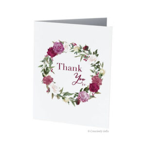 Roses Thank You xo Greeting Card by Creatively Belle