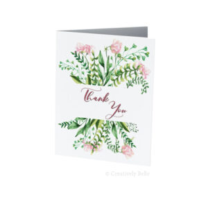 Thank You Sweet Pea Greeting Card by Creatively Belle