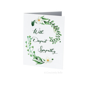 With Deepest Sympathy Greeting Card