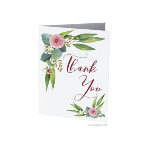Australian Thank You Gum Blossom and Leaves