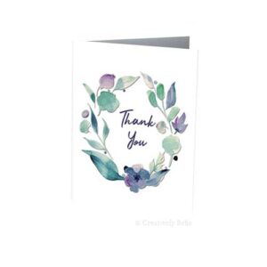 Thank You Pastel Blooms Greeting Card
