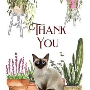 Thank you cat greeting card designed by Creatively Belle
