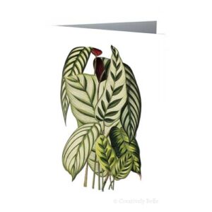 Victorian Leaves Vintage Greeting Card