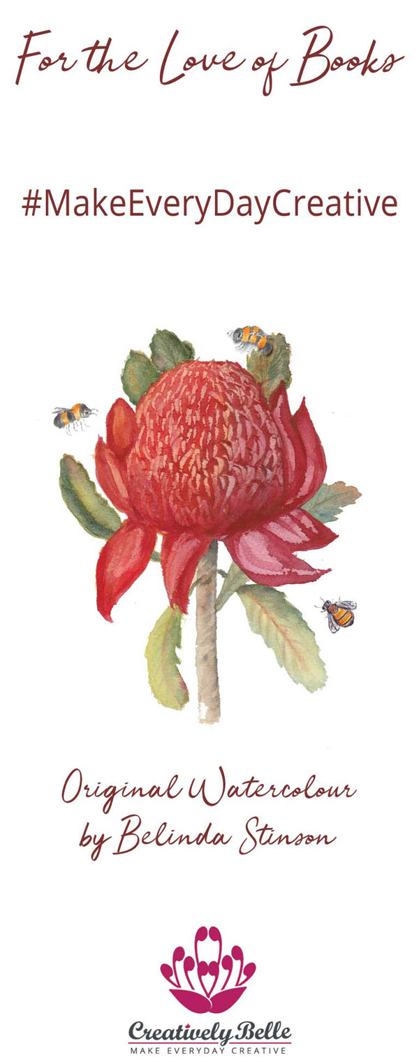 Waratah and Bees Bookmark and Magnet Gift - Image 3
