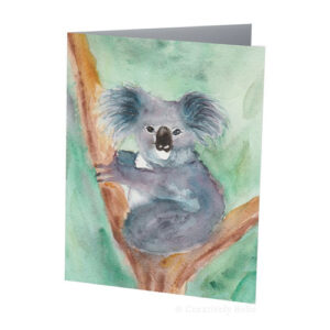 Watercolour Australian Koala Greeting Card