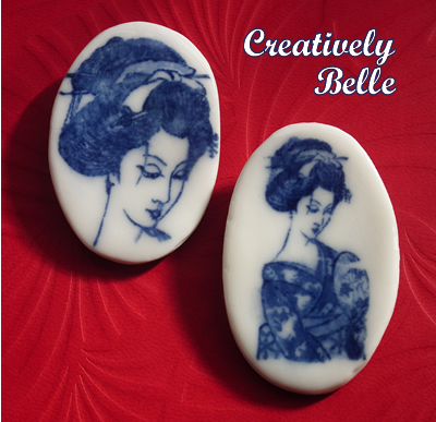 Celebrating cross cultural influences with these Geisha Brooches by Creatively Belle