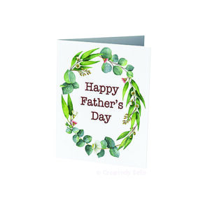 Father's Day Greeting Card with Gum Blossoms