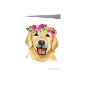 Floral labrador greeting card from Creatively Belle